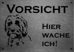 Labradoodle | Edelstahl Warnschild